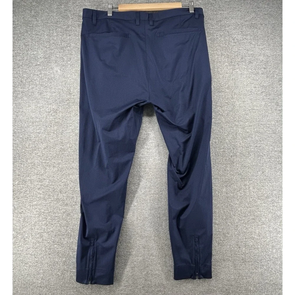 Rhone Commuter Tapered Pants Men Size 38‎ Blue Golf Zip Ankle